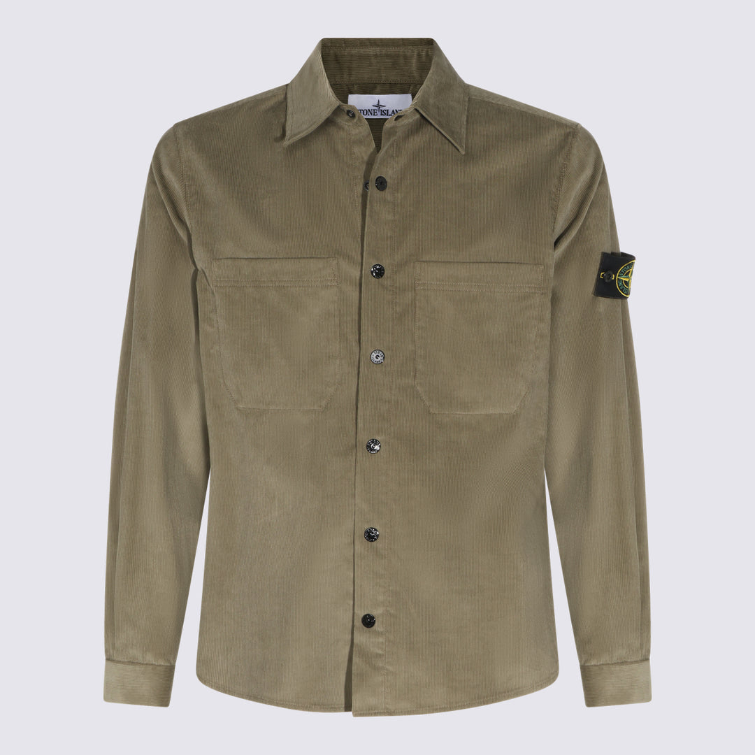 Stone Island Shirts - MILITARY GREEN | 5115a0657a13cc7b3aab65f5ead64727ca2710c9