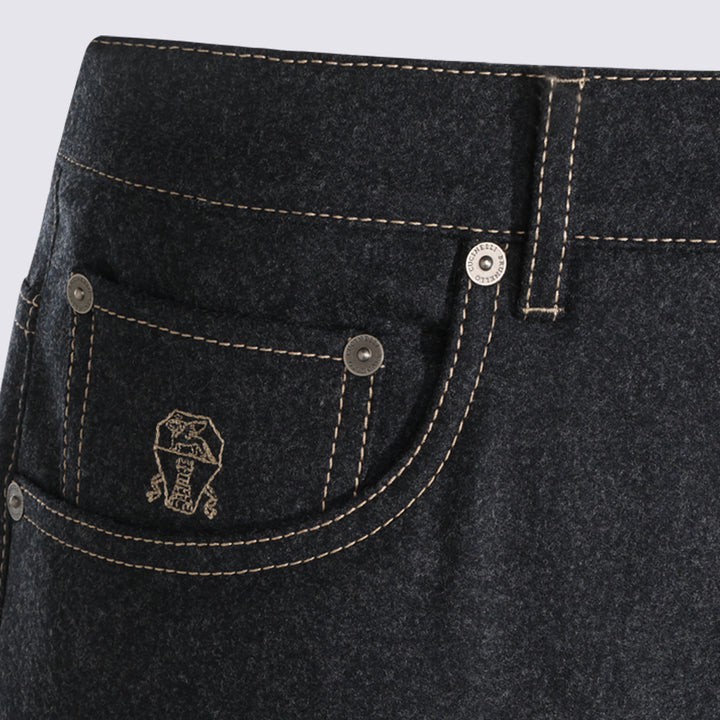 Brunello Cucinelli Trousers - Dark grey | 63385306850783034b2aa5b7deddbae7c9344173