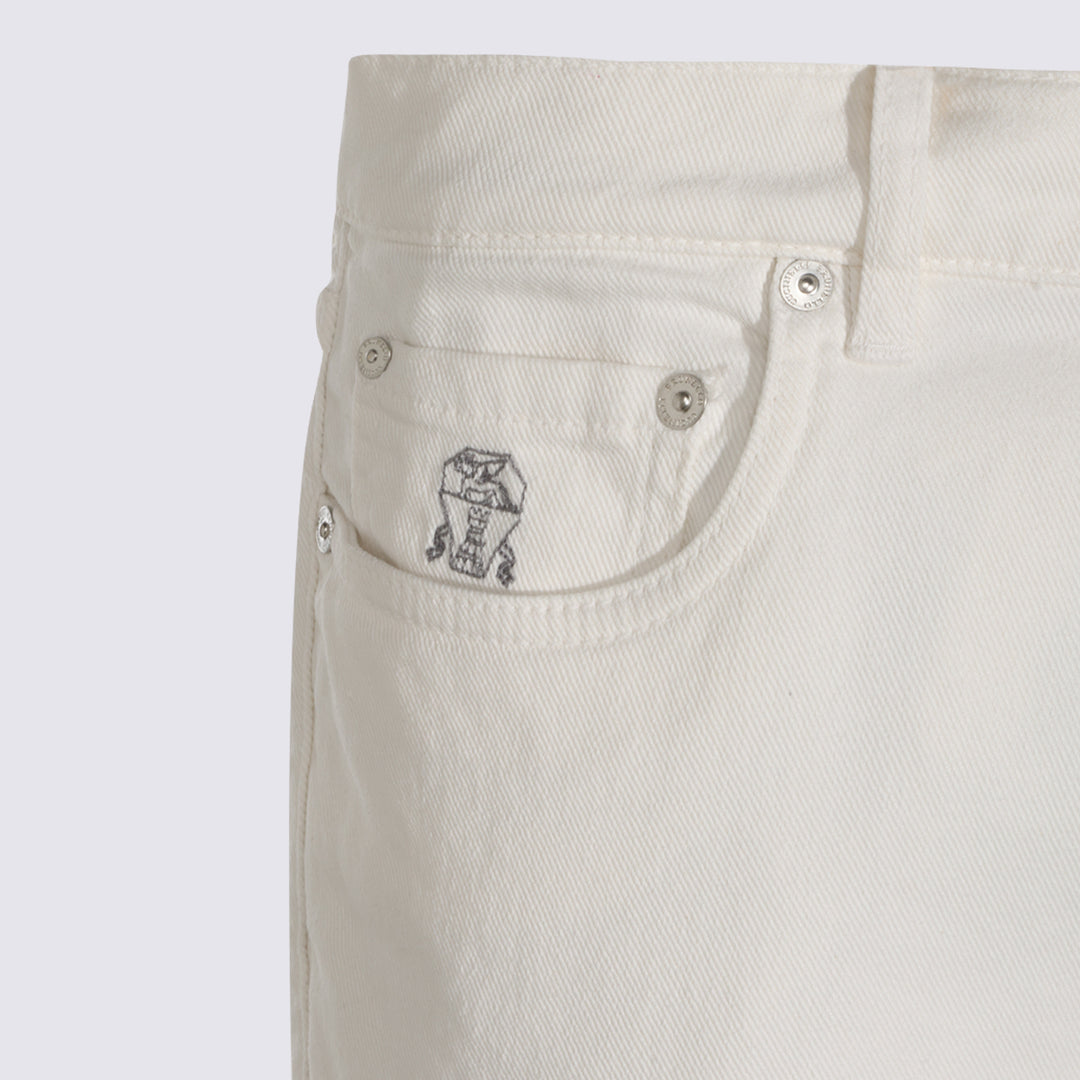 Brunello Cucinelli Jeans - Bianco | ee3aa65828fad6f166aa3ed5656fdad9197aab82