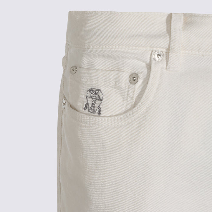 Brunello Cucinelli Jeans - Bianco | ee3aa65828fad6f166aa3ed5656fdad9197aab82