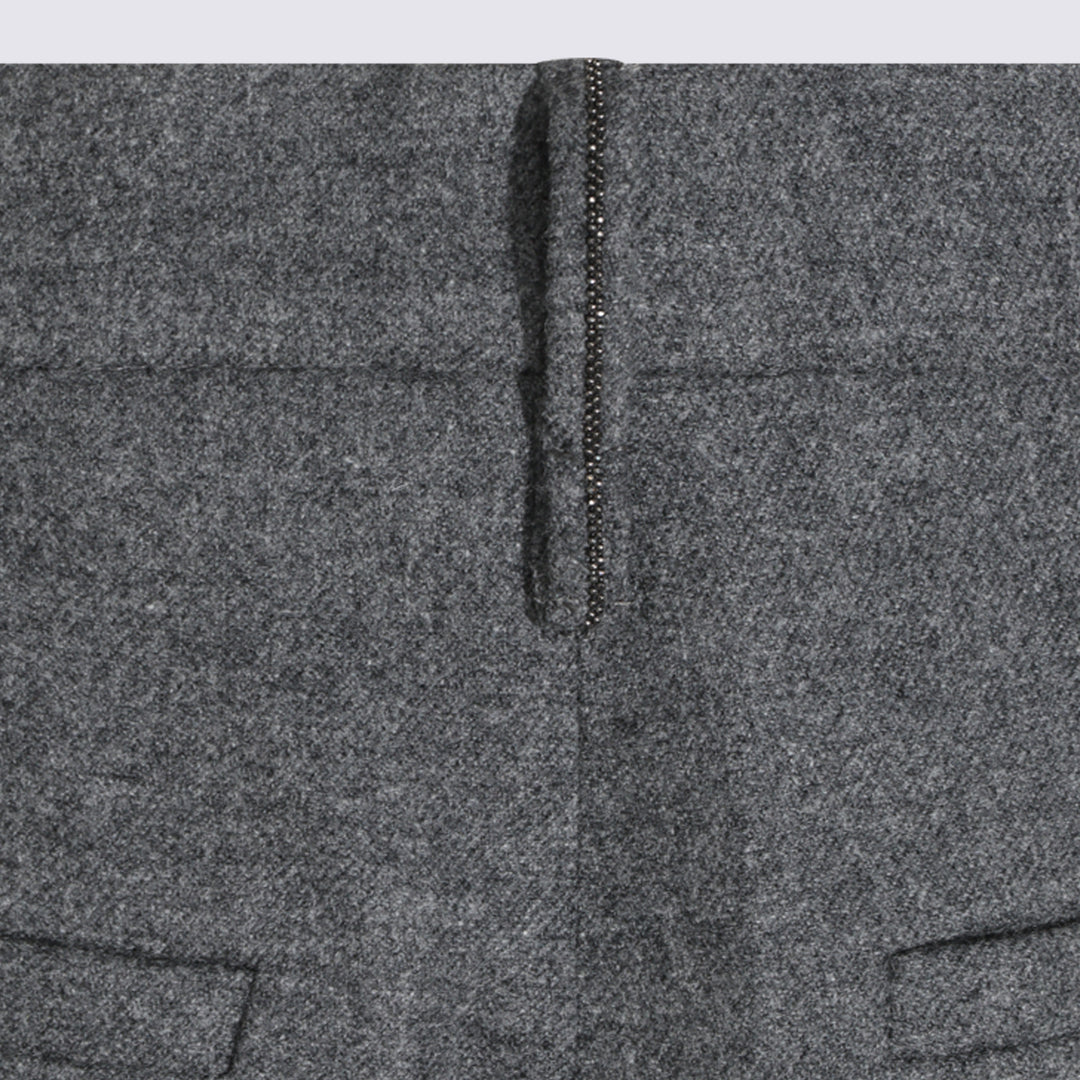 Brunello Cucinelli Trousers - Grigio medio | 53044fff4db16a8fd969dc7155ca6e0fe12ea3fb