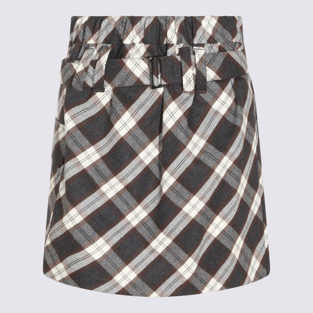 Brunello Cucinelli Skirts - GRIGIO/BROWN/PANAMA | 078a51e371fa456861fe98bd935c20398d9a6f5e