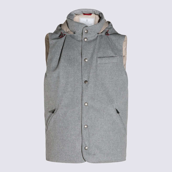 Brunello Cucinelli Coats - Grey | 9e4f990b50c5b26c86ffbcf5e075ec2f283fa372