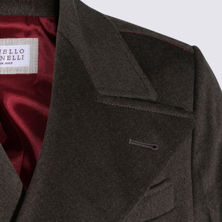 Brunello Cucinelli Coats - mud | 3f968764e9f7b99bd2a4a2e66dc44a668b9c7045