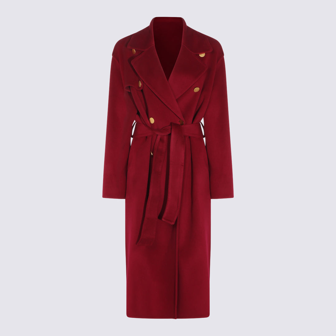 Alberta Ferretti Coats - Bordeaux | 8c716a1d5c8822582ec550411a012ebe0f781a2b