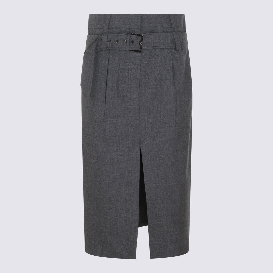 Brunello Cucinelli Skirts - Grigio scuro | b064fc8eae0da1e85430be07389f1dd3573eb980