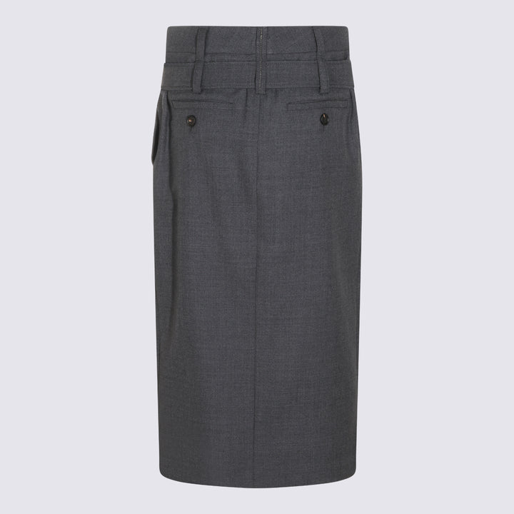 Brunello Cucinelli Skirts - Grigio scuro | 972d17c6d5c242d475aab7d69c16d798f411d008