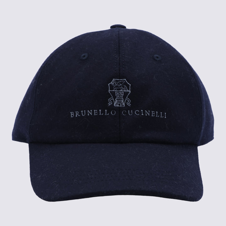 Brunello Cucinelli Hats - Navy | 36920a61b32964147c20b2fe332c3b65a2dd3be0