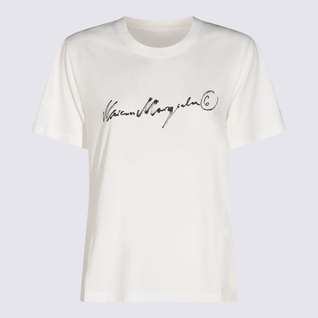 Mm6 Maison Margiela T-shirts and Polos - Bianco | 12db01f4540709dbfbf7ff66a622a64c8fd343e4