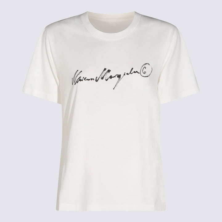 Mm6 Maison Margiela T-shirts and Polos - Bianco | 12db01f4540709dbfbf7ff66a622a64c8fd343e4
