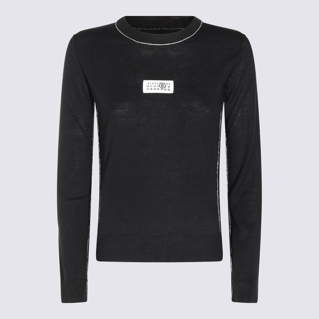 Mm6 Maison Margiela Sweaters - Nero | 121765ac9ff775787e9ef0bbbb3fd4838e980df7