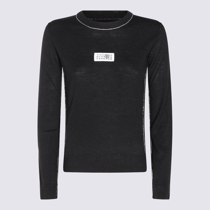 Mm6 Maison Margiela Sweaters - Nero | 121765ac9ff775787e9ef0bbbb3fd4838e980df7