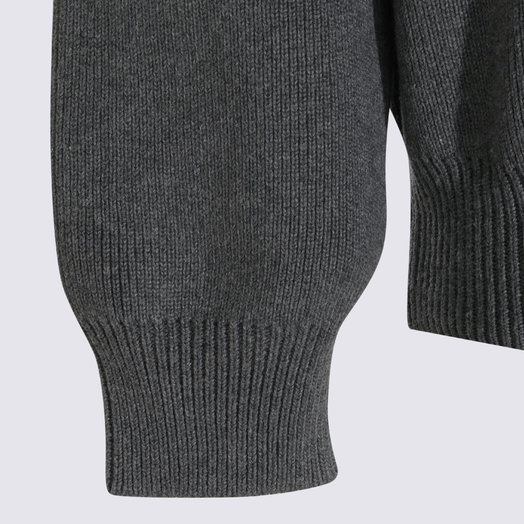 Golden Goose Sweaters - Dark Grey Melange | d08627ba2edad851165e7275bc353fe6d27c9cda