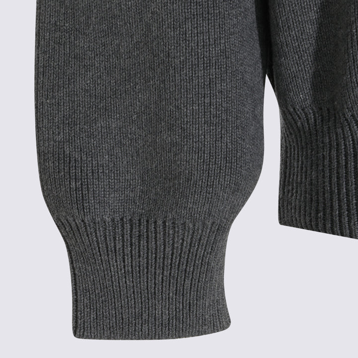 Golden Goose Sweaters - Dark Grey Melange | d08627ba2edad851165e7275bc353fe6d27c9cda