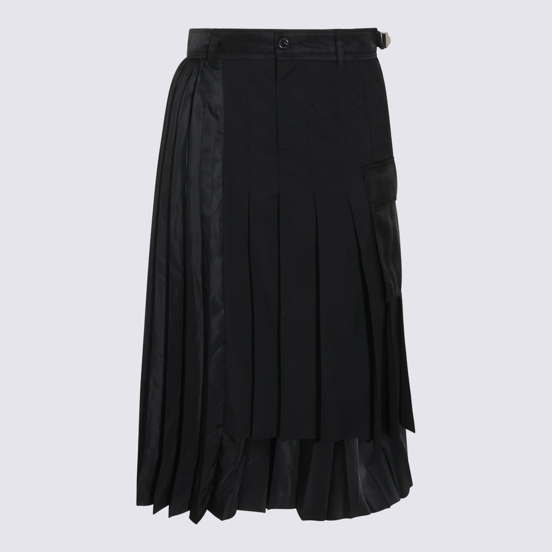 Sacai Skirts - Nero | f5bc2cd28a417008462c0c72fcfb0a11db4fd236
