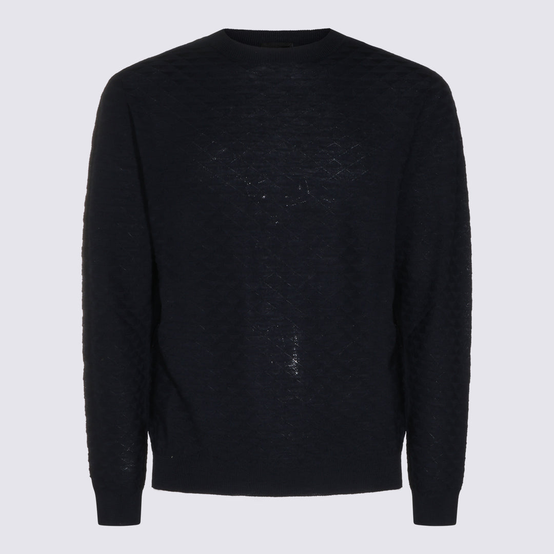 Giorgio Armani Sweaters - Navy | 78b8526317285f44bda38d5d09ed4c86b75205ab