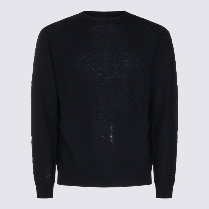 Giorgio Armani Sweaters - Navy | 78b8526317285f44bda38d5d09ed4c86b75205ab