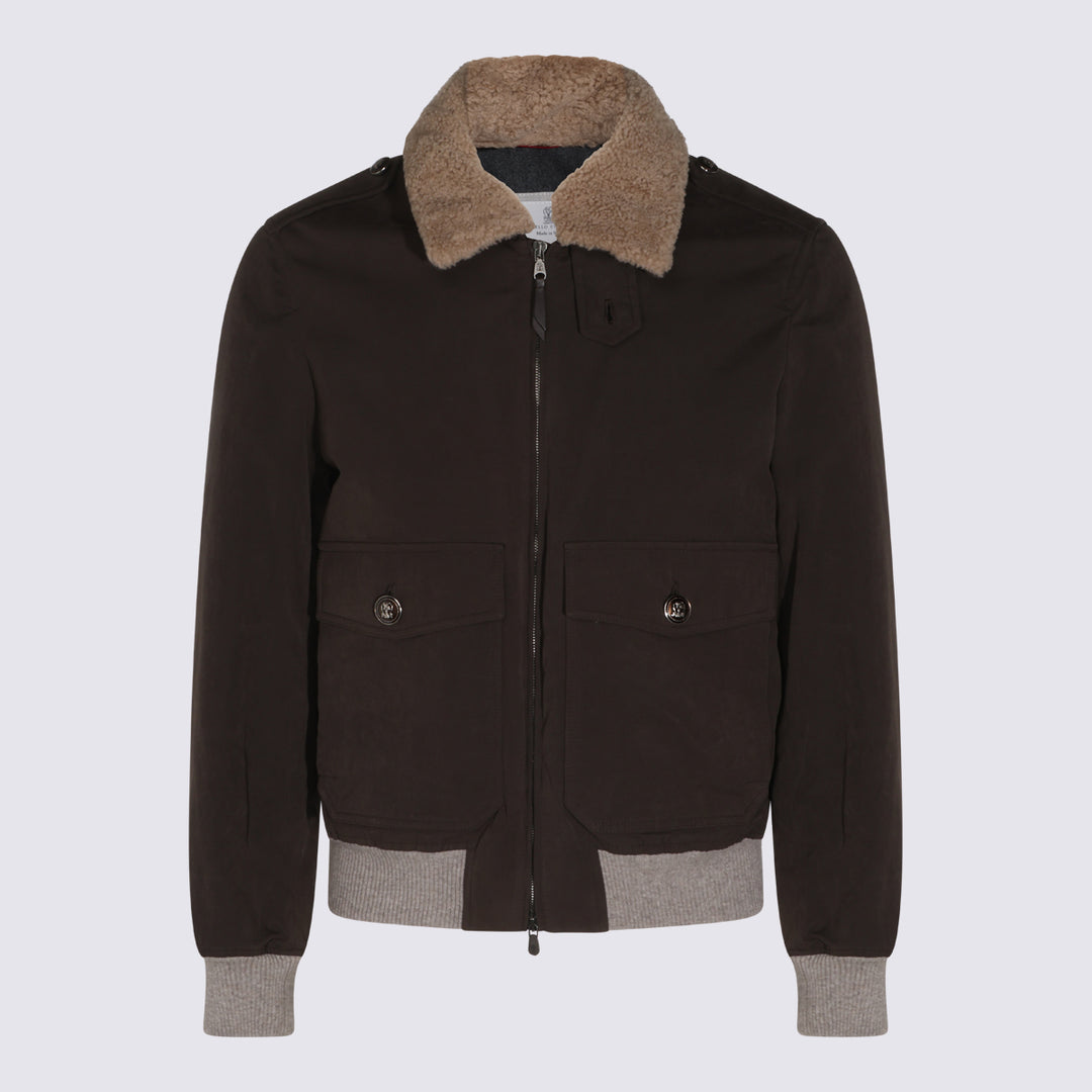 Brunello Cucinelli Coats - Marrone | c113adcdd54de52ee7e2a851e90a7af67fcb6ff6