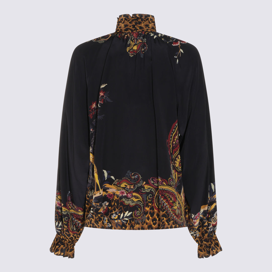 Etro Shirts - BLACK/BORDEAUX | 221417dd8ff755244f4ac4f5d90d17f1a35b6896
