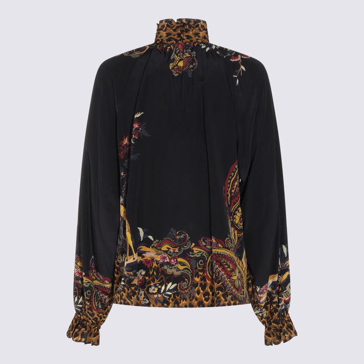 Etro Shirts - BLACK/BORDEAUX | 221417dd8ff755244f4ac4f5d90d17f1a35b6896