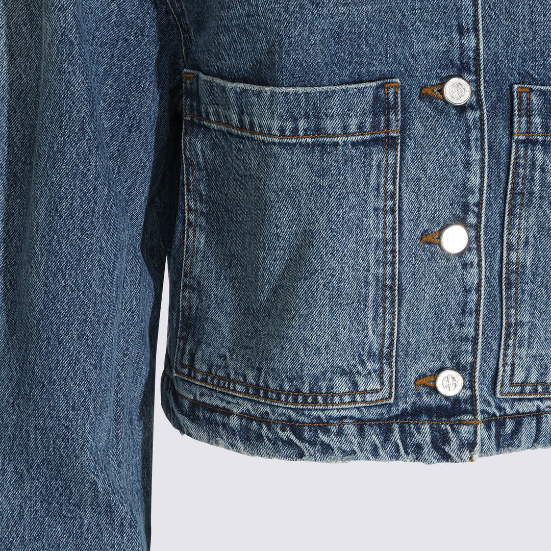 Anine Bing Jackets - Washed Blue | 0c2cbc9b319c3ef0ba412246b6e620e9ab56eb29