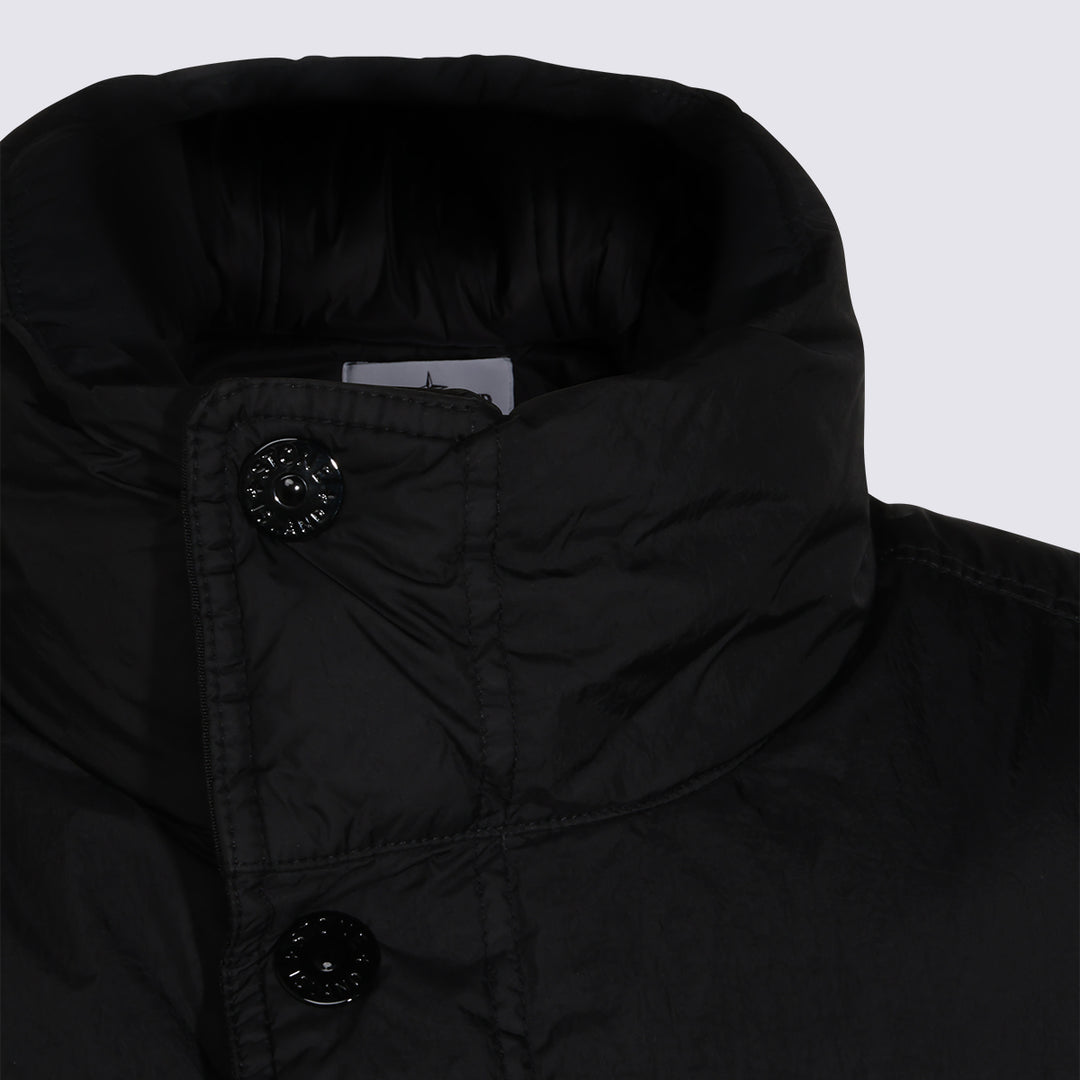 Stone Island Coats - Nero | 04e97a2a6a26268c4c67c37b4871dfaacbc31eff