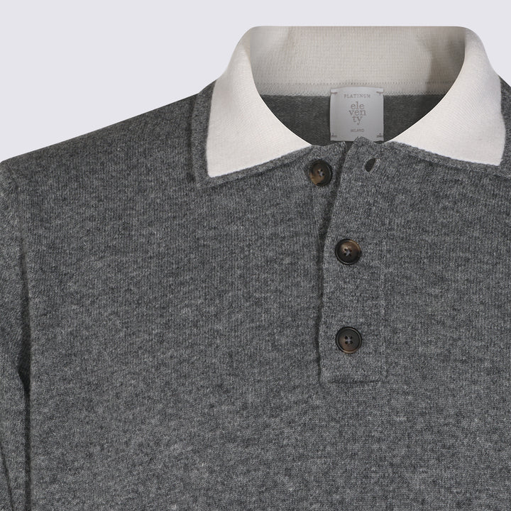 Eleventy Sweaters - Metallici e grigi | 20a85f7fe5483030a80adfc932bcb761fadd0f43