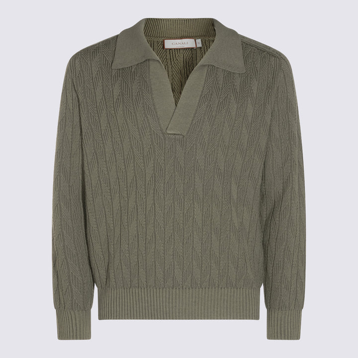 Canali Sweaters - Blu e Verdi | 9a3f114590c11e65d632dbcd242bbd3ee4964ee0