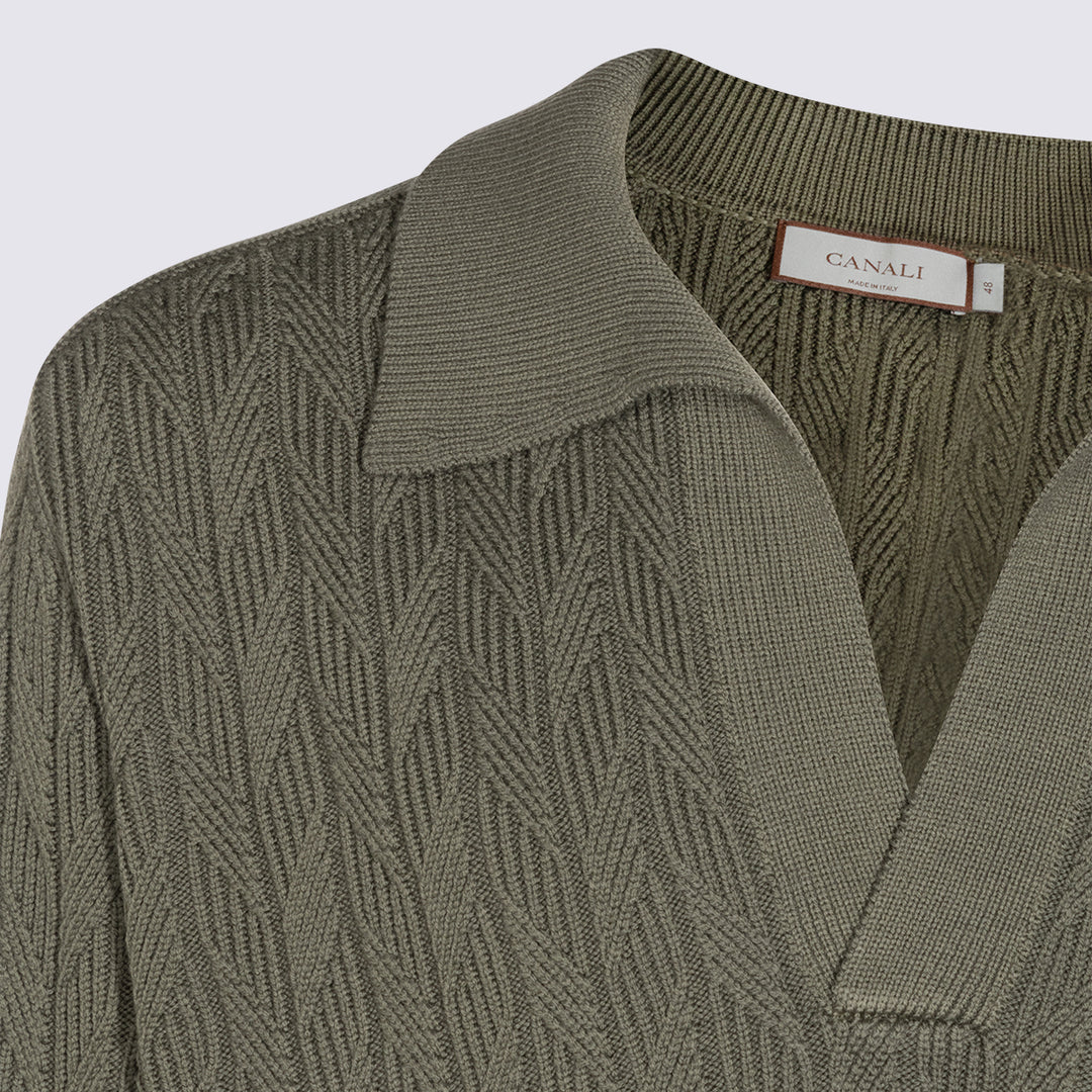 Canali Sweaters - Blu e Verdi | b1ee465ef53b761864c56828893ffa87e986aa01