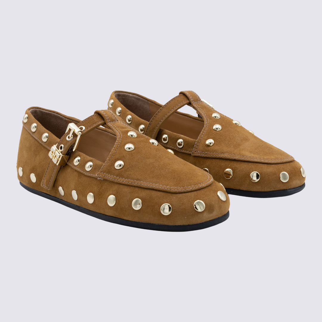 Ganni Flat shoes - CARAMEL CAFE | 26cbaf0385ec27f4f9ff6d1be42c1eddb95db0f8