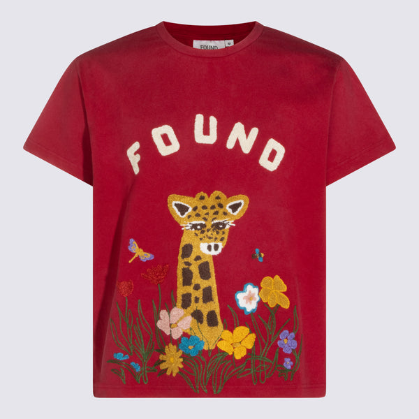 T-Shirts And Polos Washed Oxblood