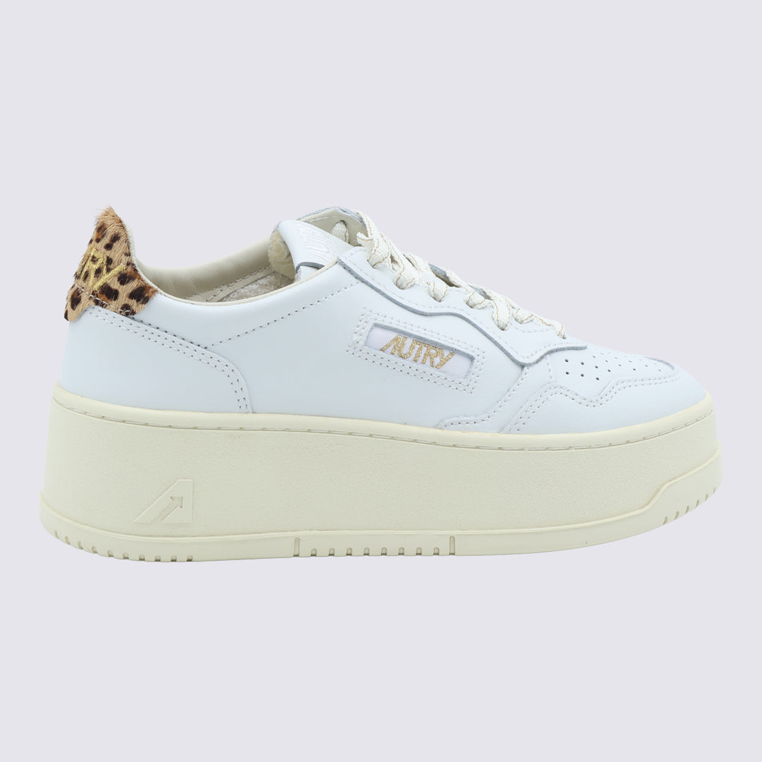 Autry Sneakers - LEAT/POMYSP WHT/LEOP | 7027a309b0068e468e2d35481c46fe2f1fee7e8b