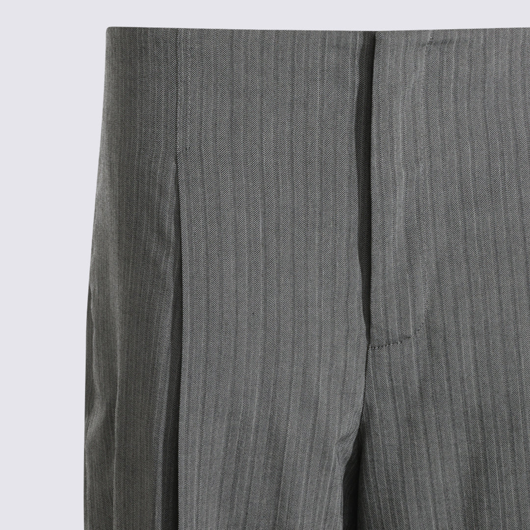 Alberta Ferretti Trousers - Grey | 6653c9c3c4a7233527dcd26fa7f32c2b186f61e7