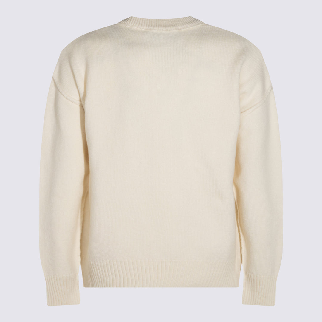 Ami Paris Sweaters - ECRU/ROUGE | 16efc90a3d2f3a04bdd02594fe4f7e958e5a96a9