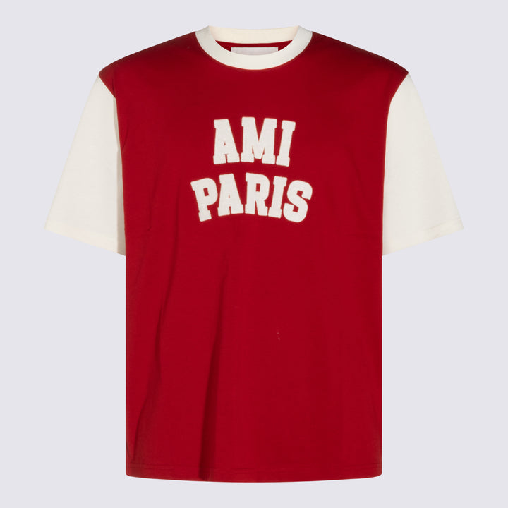 Ami Paris T-shirts and Polos - Rosso | db8463b2f5ad9885d65b21131eb7d98cb465396d