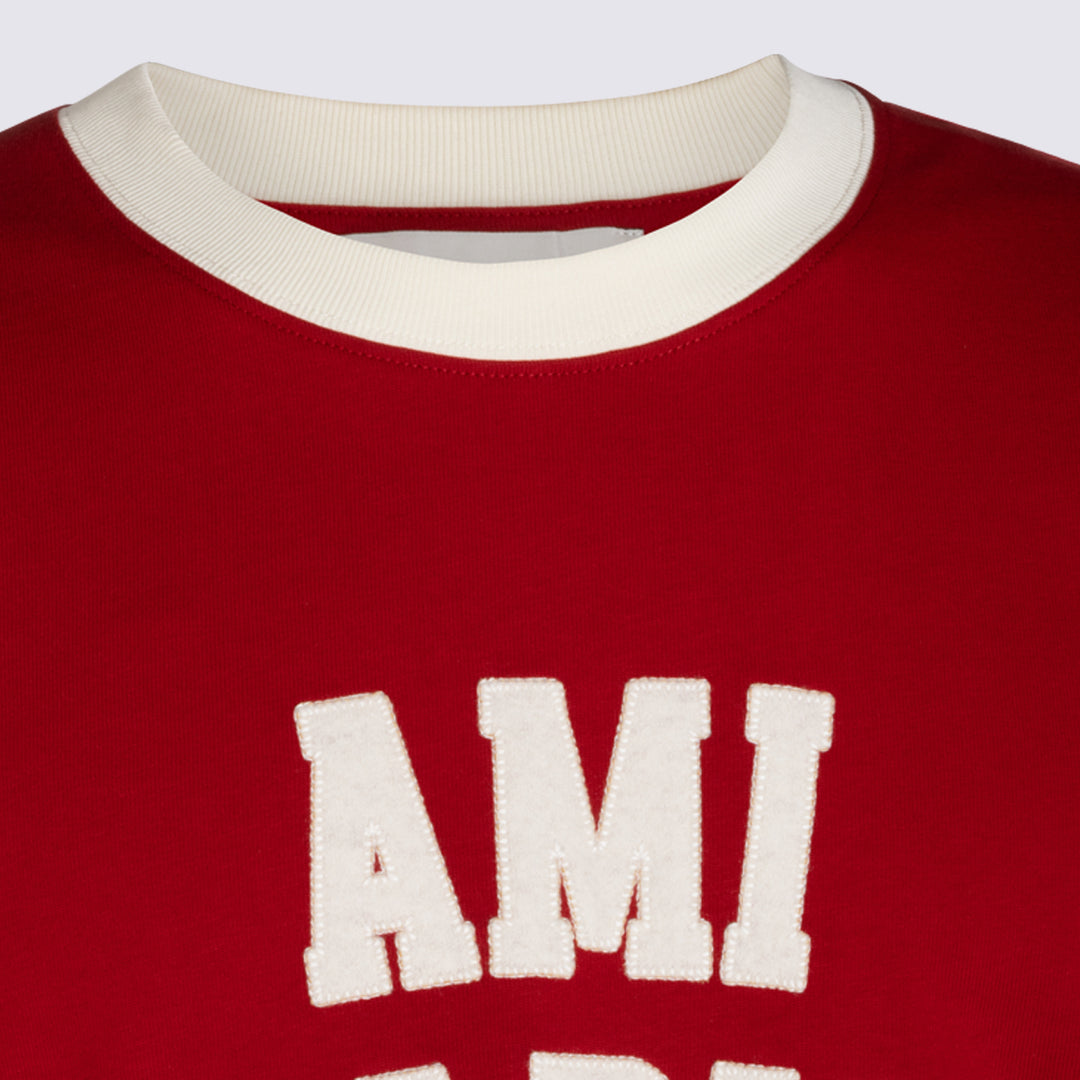 Ami Paris T-shirts and Polos - Rosso | 94ff8ca9e602e27ffc477bdb2c3df373d410c903