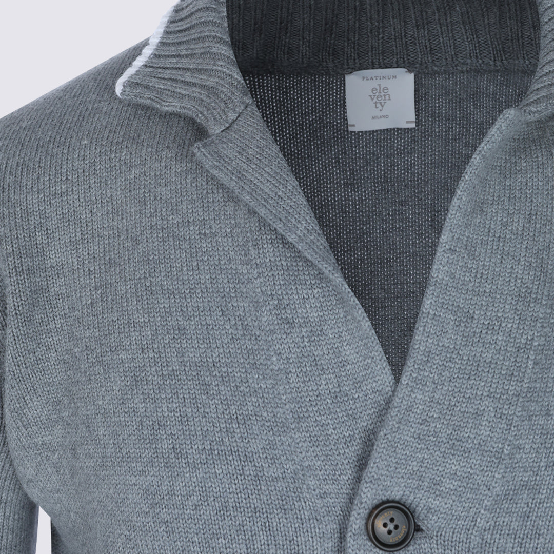 Eleventy Sweaters - Metallici e grigi | 622463d8b1715938956fd47926ad71e11eb096c5