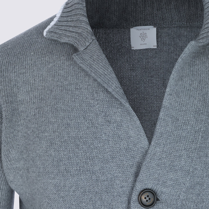 Eleventy Sweaters - Metallici e grigi | 622463d8b1715938956fd47926ad71e11eb096c5