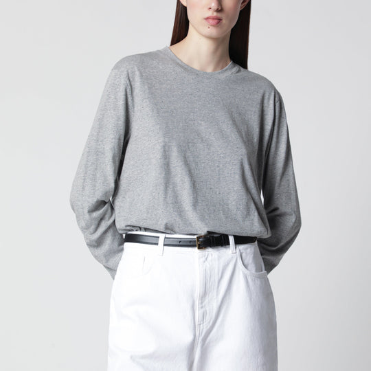 Light Grey Mélange Long-Sleeve T-Shirt