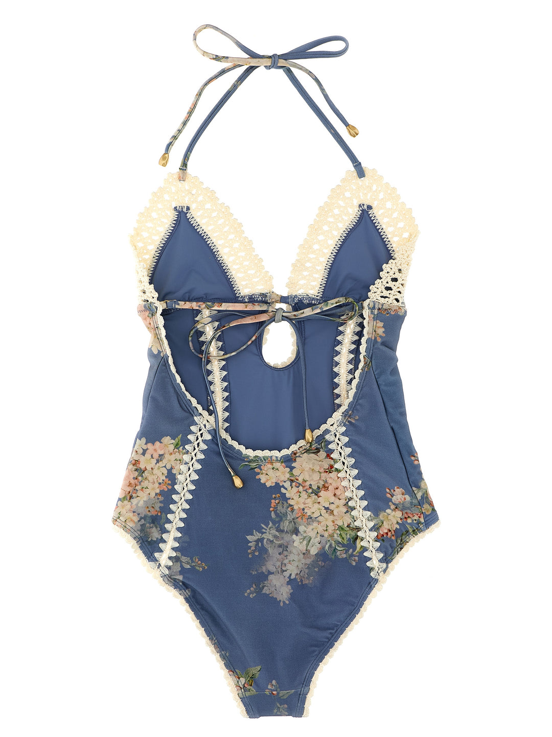 Zimmermann Cascadian Keyhole Crochet Beachwear - Celeste | b1e1563483a8a14150bcbeecabd2215eaf05e3f9