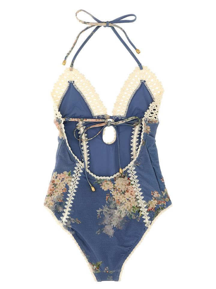 Zimmermann Cascadian Keyhole Crochet Beachwear - Celeste | b1e1563483a8a14150bcbeecabd2215eaf05e3f9