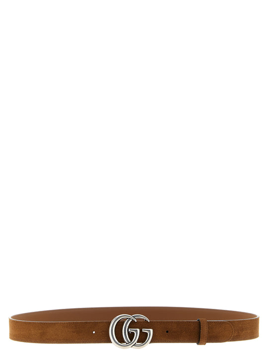 Gg Marmont Cinture Marrone