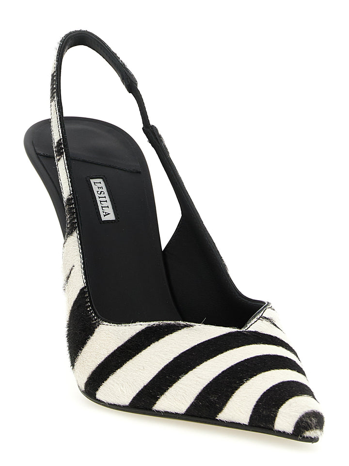 Le Silla Vivienne Decollete - Bianco/Nero | ffbbb3d87ddc1f1b97b99384d66cd70452bdcf89