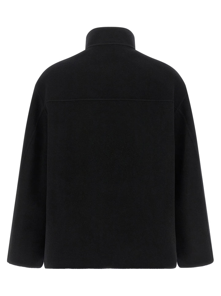 Rohe Double Wool Coat Trench e Impermeabili - Nero | f92940cc75f0046a9a0a47ad4aa25d12a7fc0593