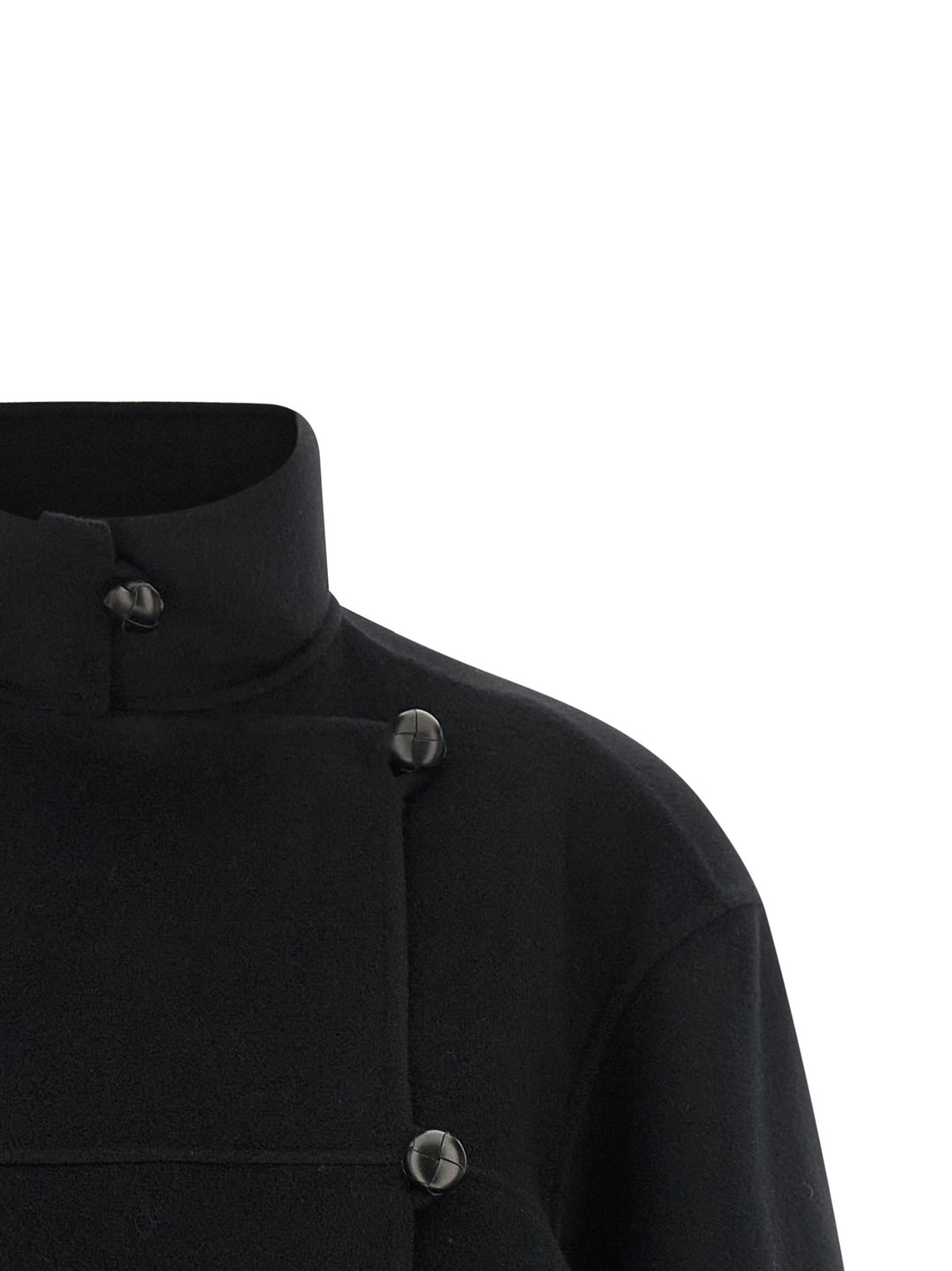 Rohe Double Wool Coat Trench e Impermeabili - Nero | e4ab53344382e1302b0a0f6cb21e6759fbda94e8