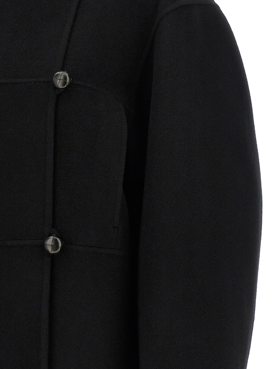 Rohe Double Wool Coat Trench e Impermeabili - Nero | 114c883d7ccfc46b5ca15d8307f2dbe1a2b008bc
