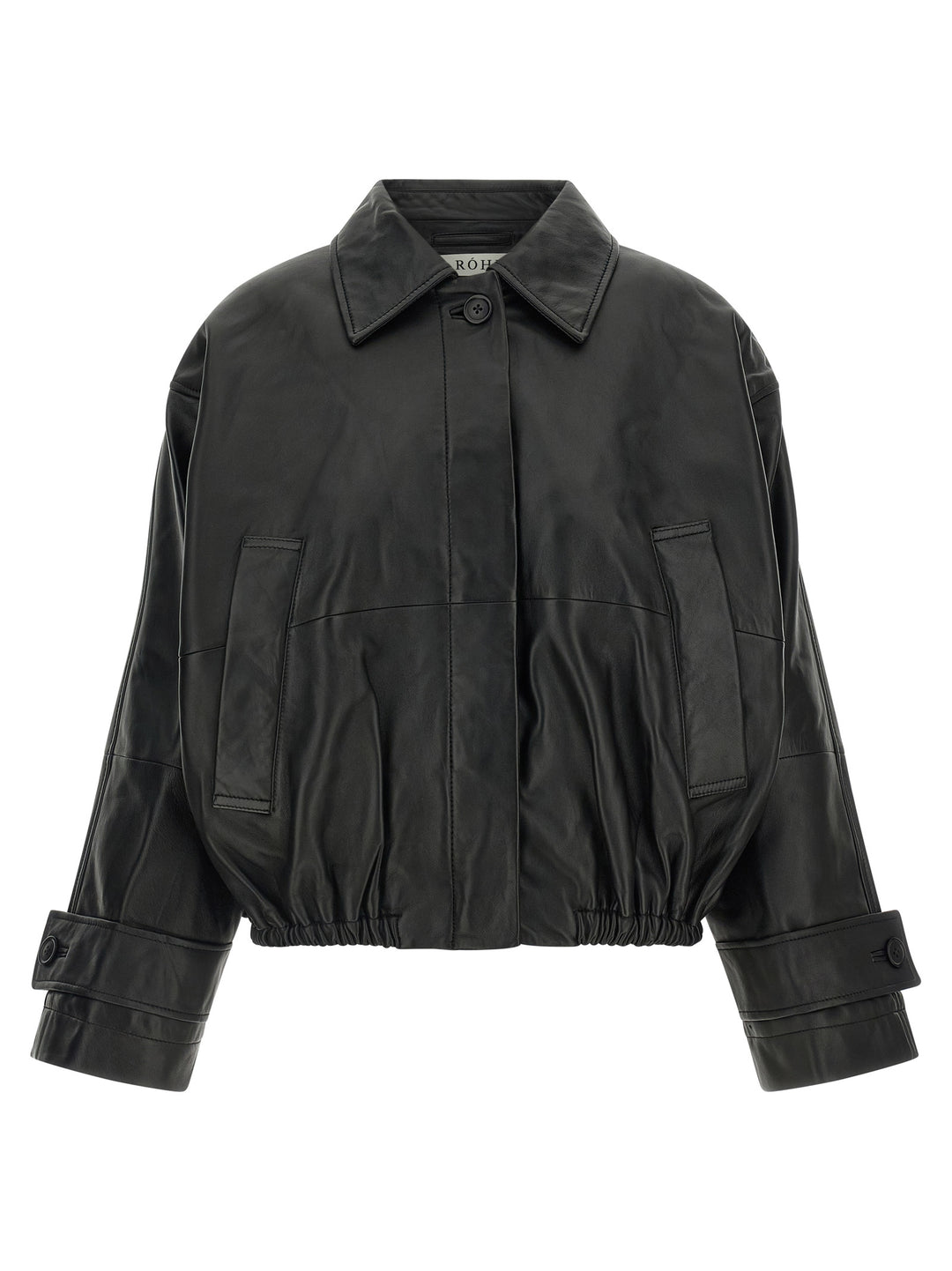 Rohe Blouson Leather Jacket Puffer Jackets - Nero | 8f9cfab752080916ee1ac44502ec53cc1543eb20