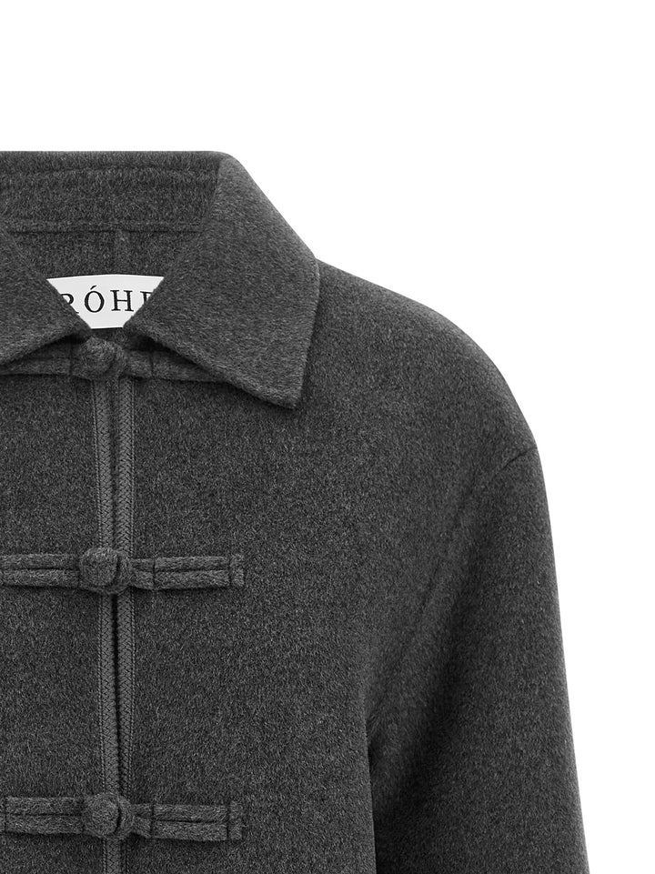 Rohe Pankou Closure Coat Trench e Impermeabili - Grigio | 1a9034f9414454c67296751737171f391a3b66d7