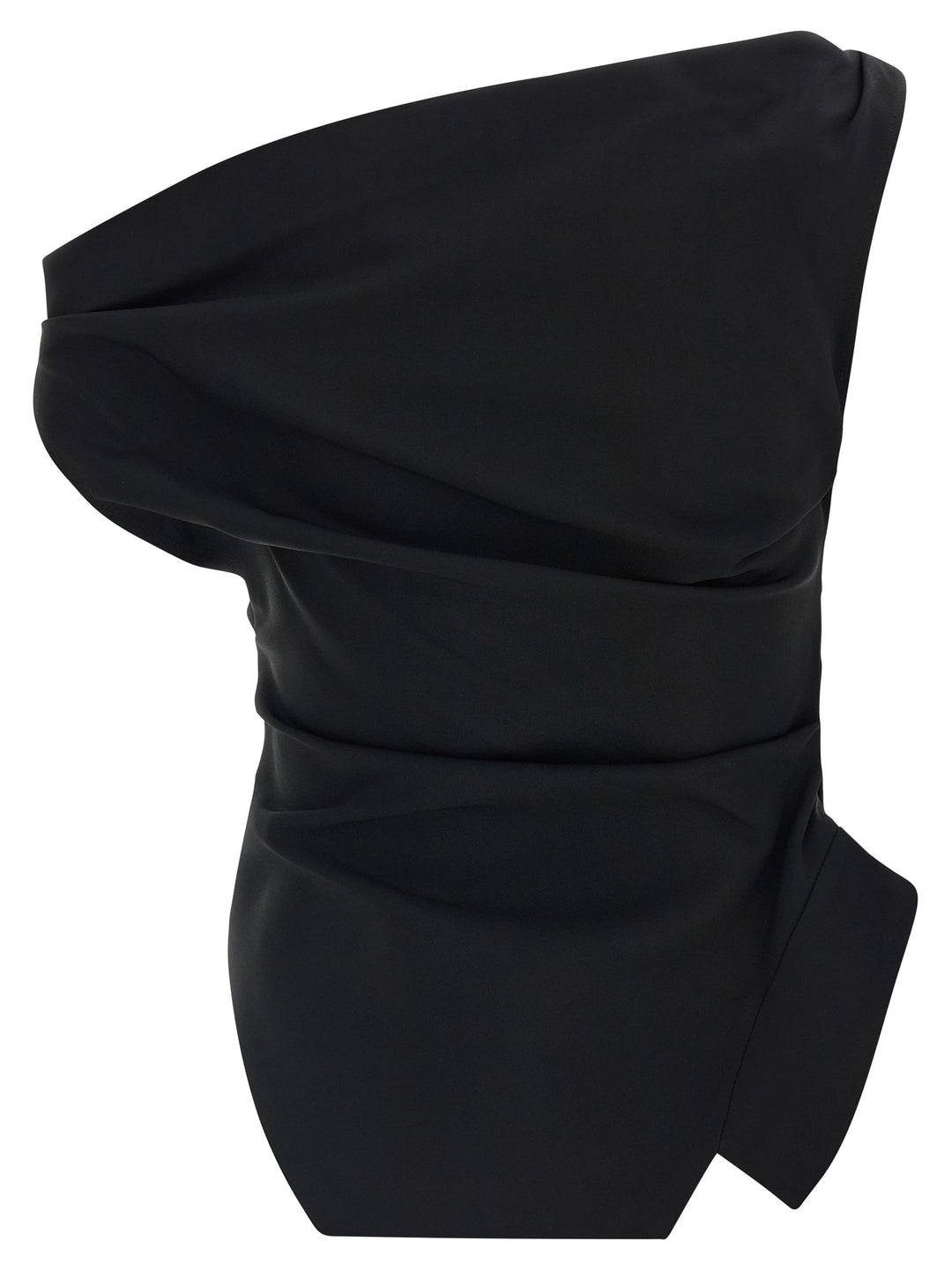 Rohe Asymmetrical Top With Draping Top - Nero | 6a36cc87759bfcbf7ba8fe20367aaf401d4e3955