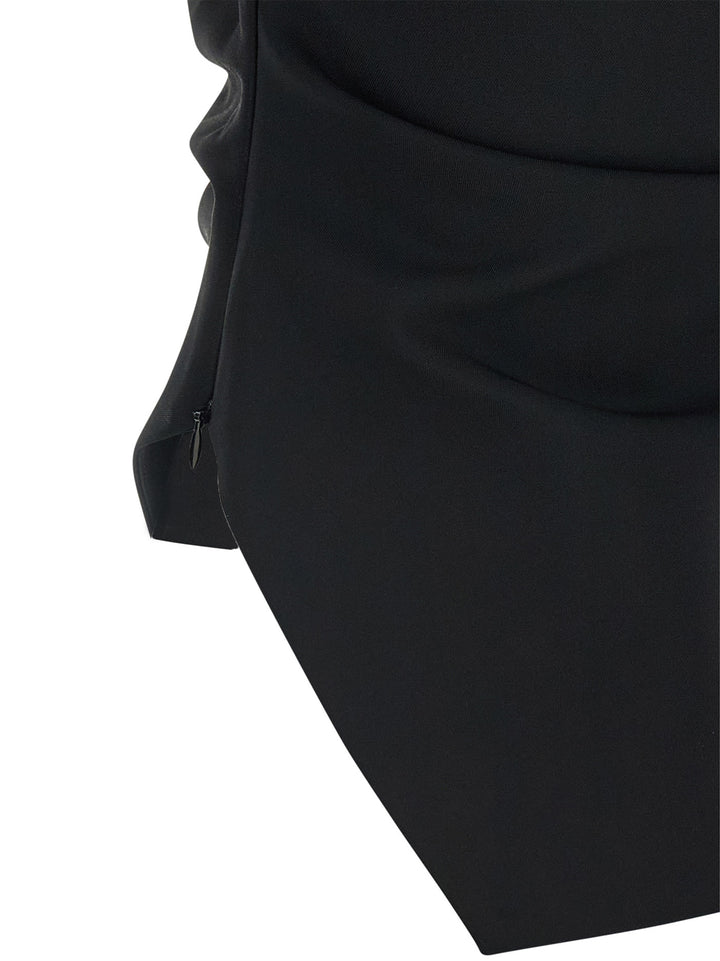 Rohe Asymmetrical Top With Draping Top - Nero | 54a04fdad8baf38767bec9e0b9df05e2e568c99c